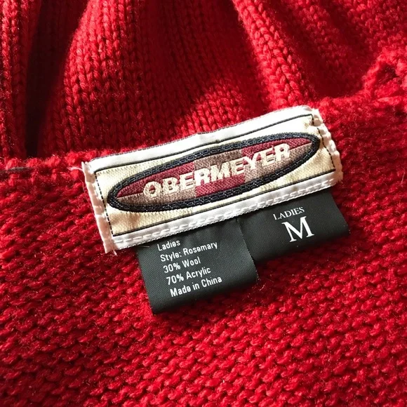 Vintage Obermeyer Embroidered Knit Vest - Picture 6 of 6